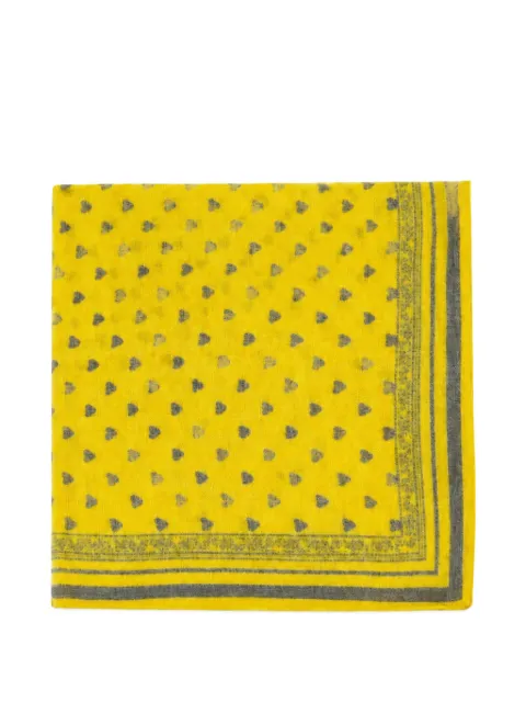 Bonton patterned square scarf