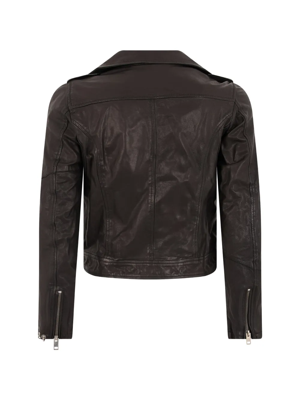 Diesel lambskin biker jacket Zwart