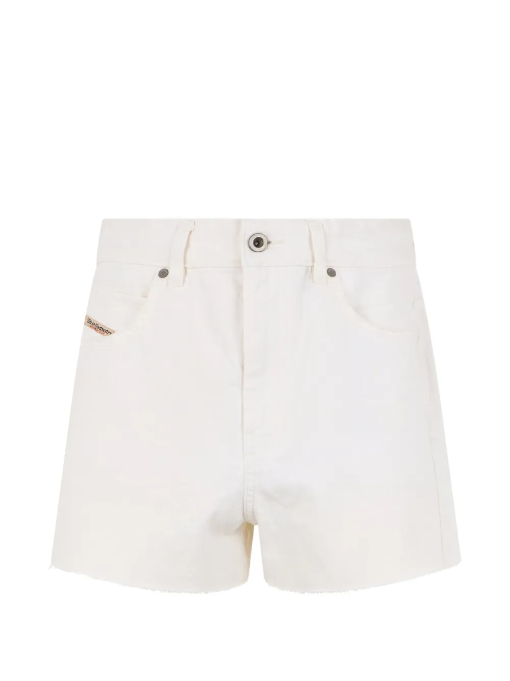 Diesel raw-edge denim shorts Wit