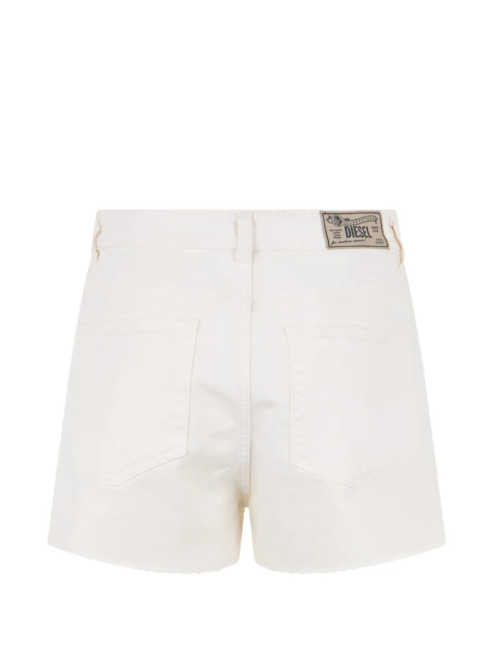 Diesel raw-edge denim shorts Wit