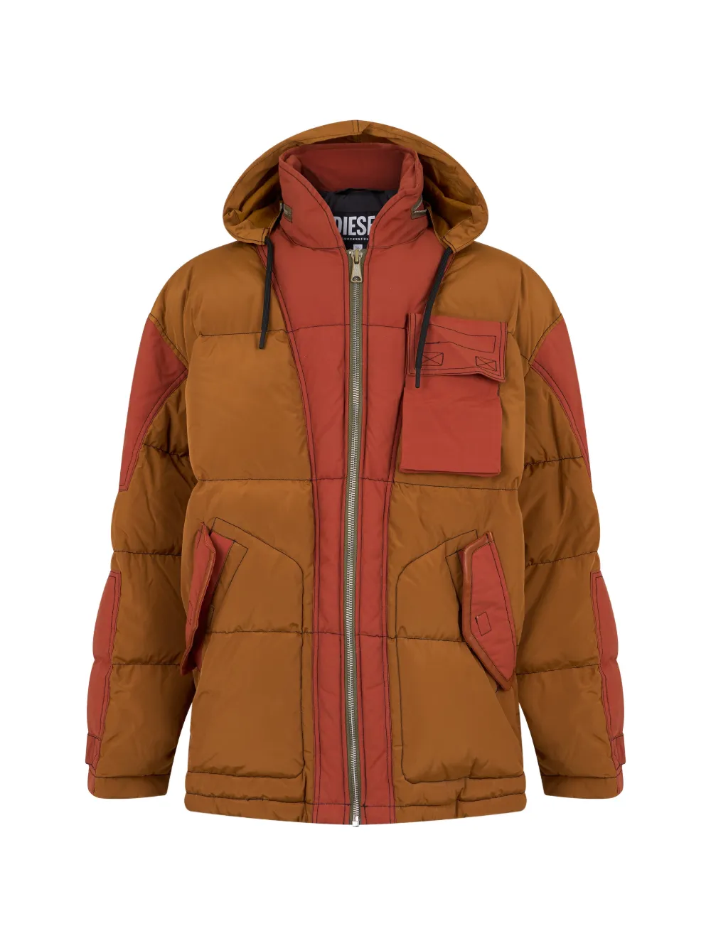 Diesel hooded padded jacket Bruin