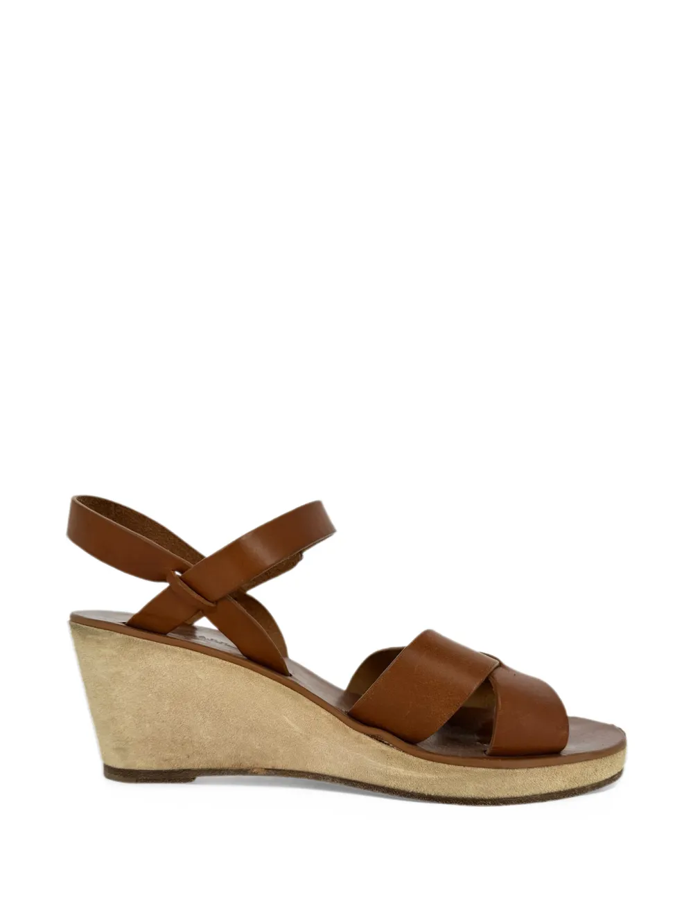 A.P.C. Judith wedge sandals - Marrone