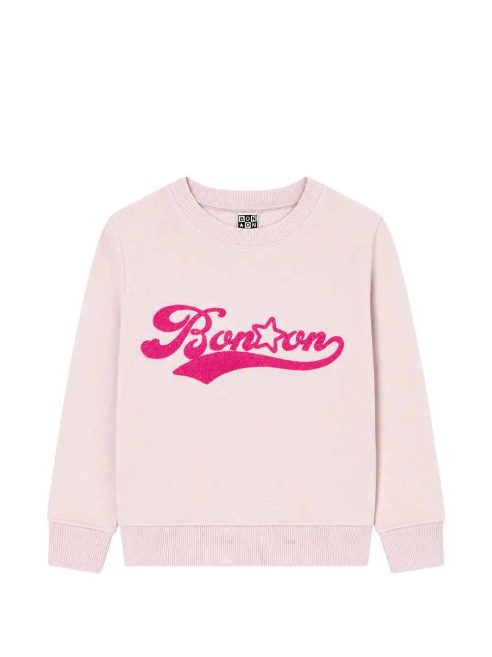 Bonton Smile logo-embroidered sweatshirt - Rosa