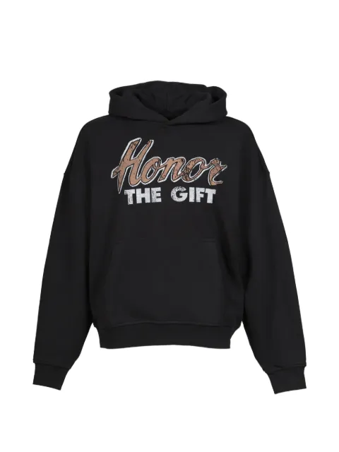 Honor The Gift Heart & Pride graphic-print hoodie