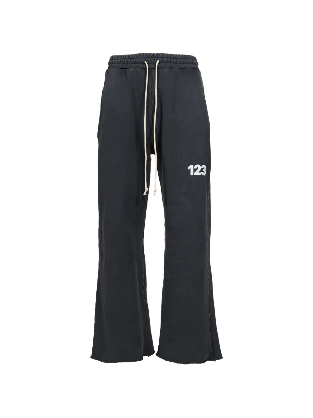 RRR123 logo-print wide-leg track pants - Nero