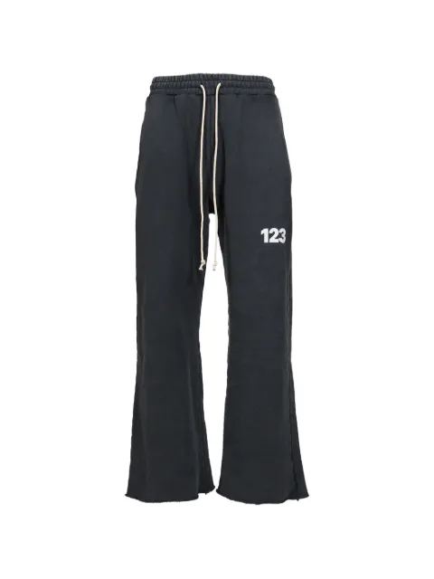RIVINGTON ROI REBIS logo-print wide-leg track pants