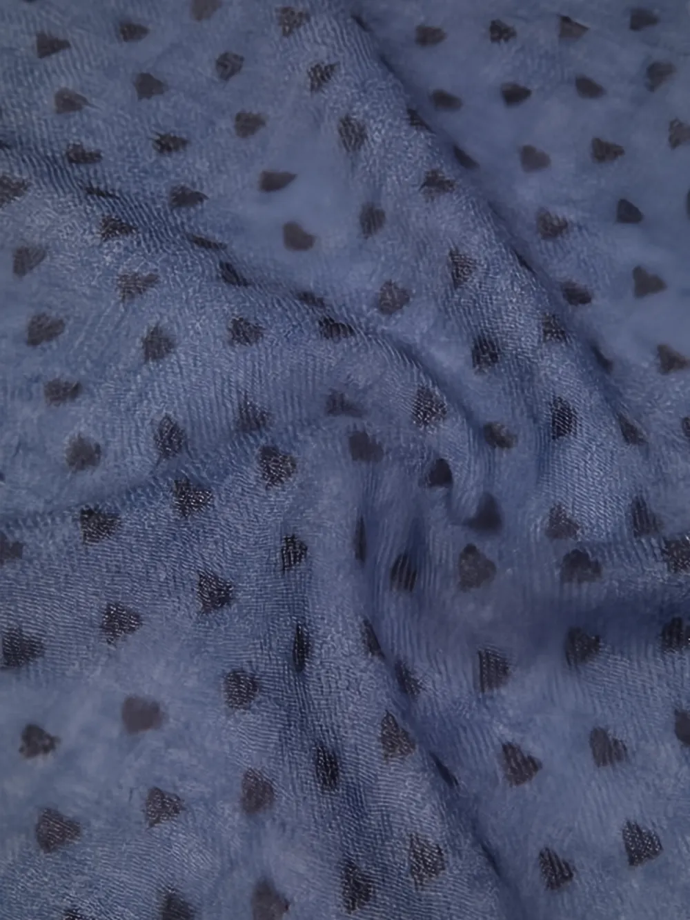 Bonton Foulove heart-print square scarf Blauw