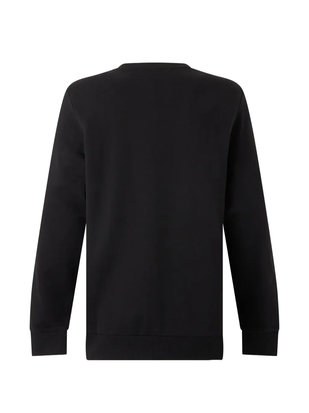 Diesel logo-patch crew-neck sweater Zwart