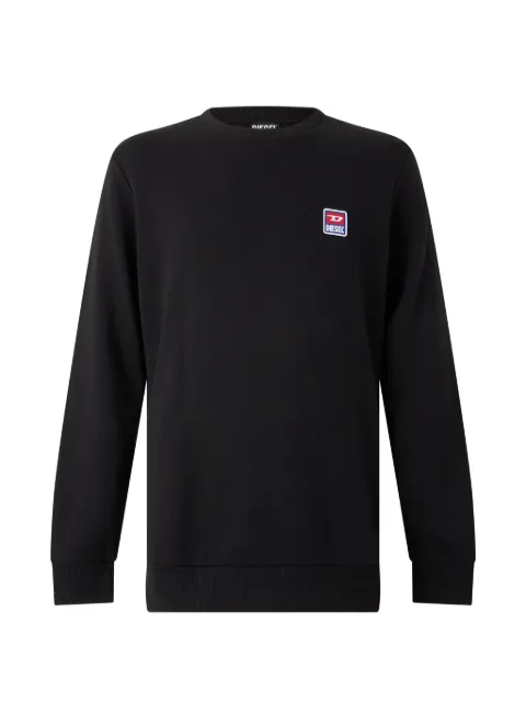 Diesel logo-patch crew-neck sweater