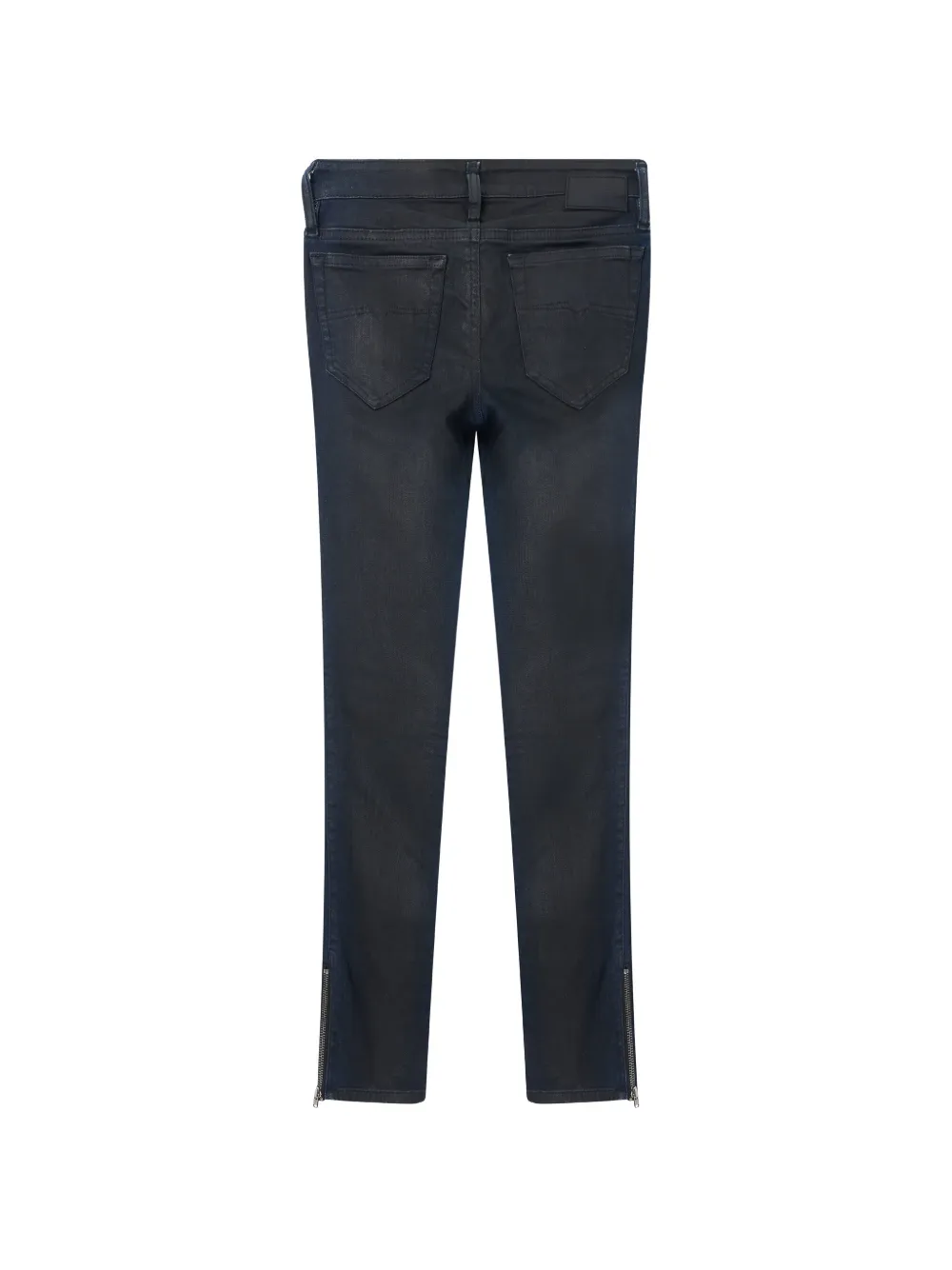 Diesel zip-detail skinny jeans Blauw