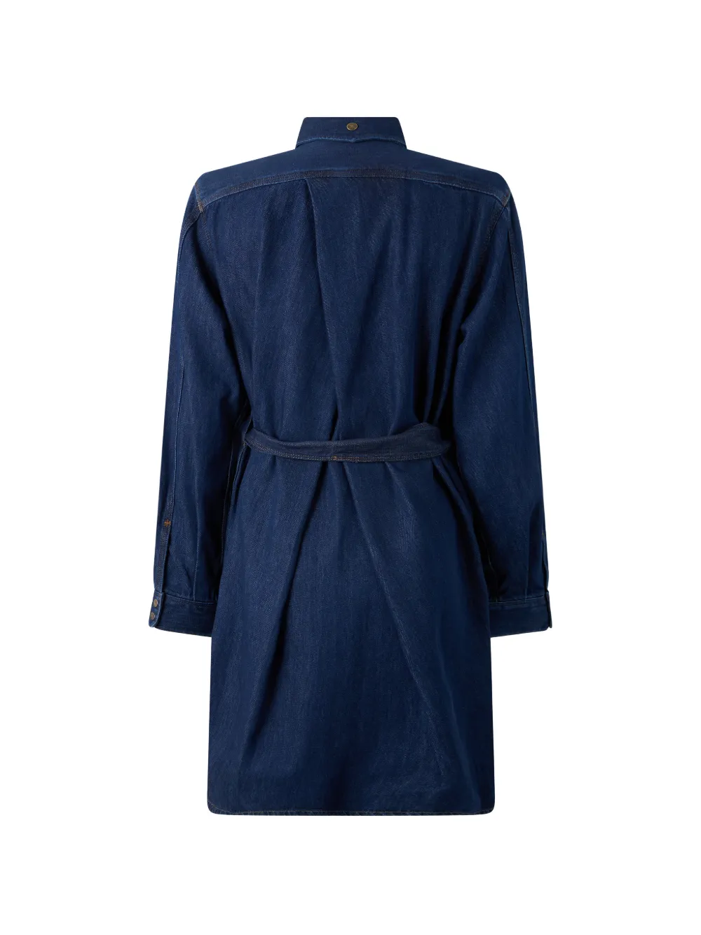 Diesel button-down denim dress Blauw
