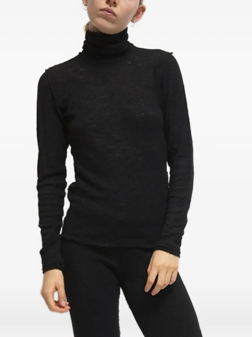 Gudrun & Gudrun Bjørk knitted high-neck sweatshirt - Nero