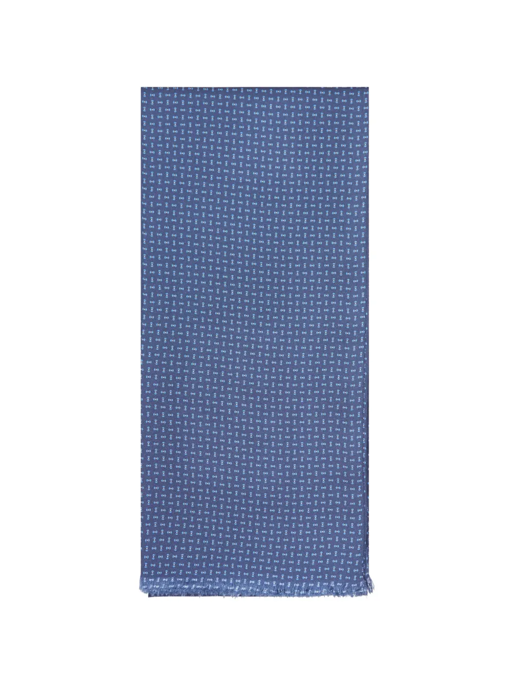 PERSONALITY x Suit geometric-print scarf - Blu