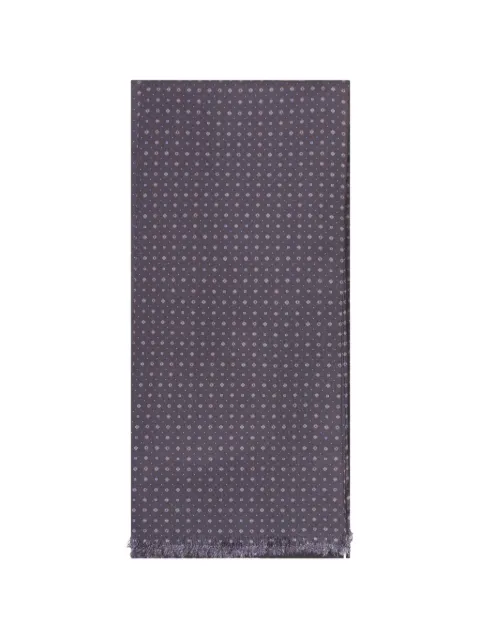 PERSONALITY geometric-pattern silk scarf