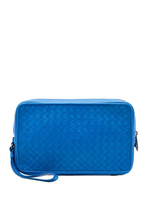 Bottega Veneta Pre-Owned 2012-2026 Nappa Intrecciato Double Zip Wristlet clutch bag