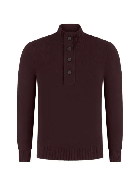 Gran Sasso button-up high-neck polo shirt