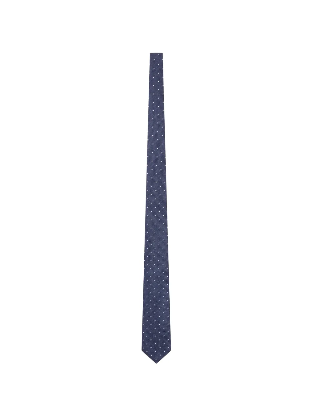 PERSONALITY polka-dot silk tie - Blu