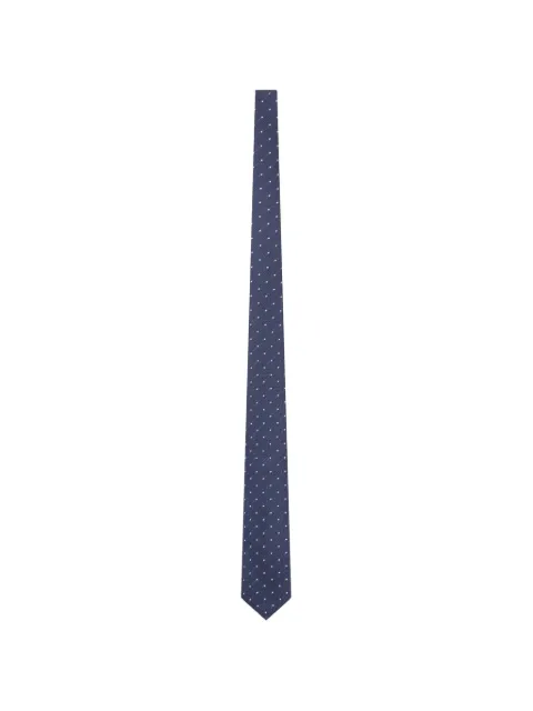 PERSONALITY polka-dot silk tie