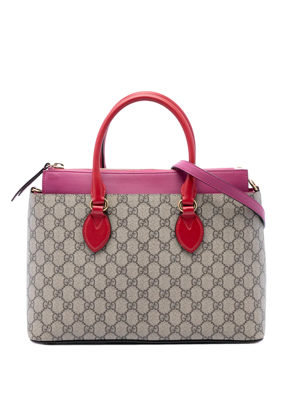 Gucci Pre-Owned 2016-2026 GG Supreme Linea A satchel - Neutrals
