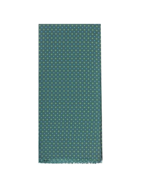 PERSONALITY x Suit geometric-print silk scarf