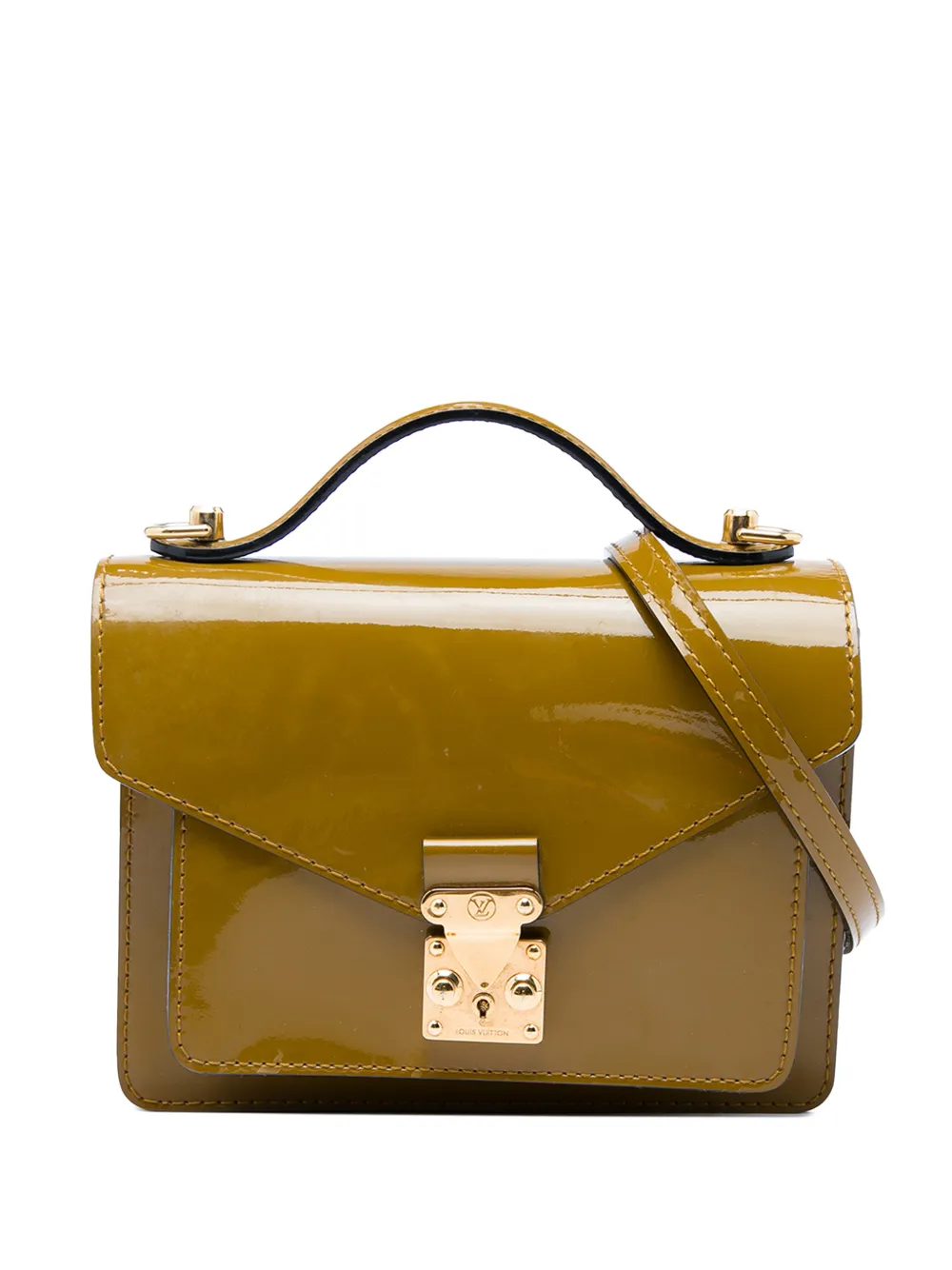 Louis Vuitton Pre-Owned 2012 Vernis Monceau BB satchel - Brown