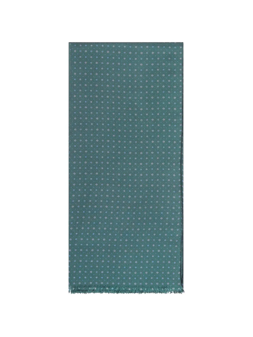 PERSONALITY x Suit geometric-pattern silk scarf - Verde