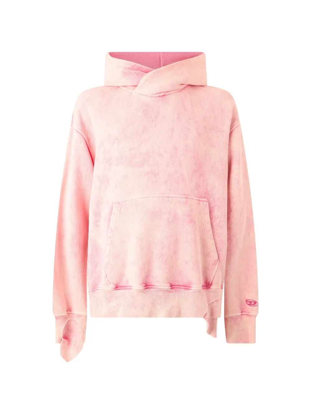 Diesel acid-wash distressed hoodie - Rosa