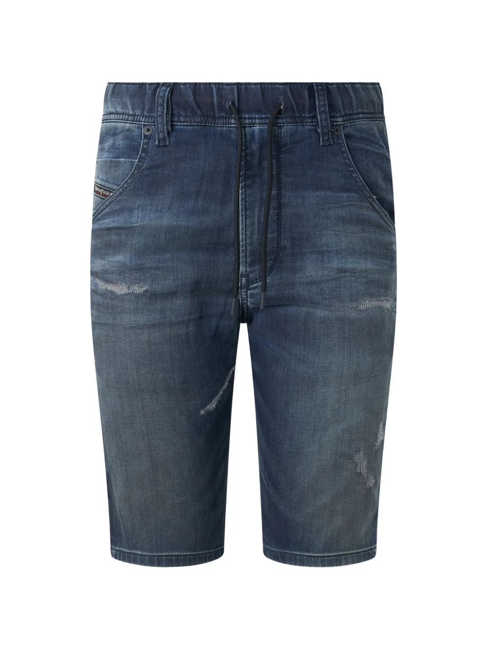 Diesel distressed elasticated-waistband shorts - Blu