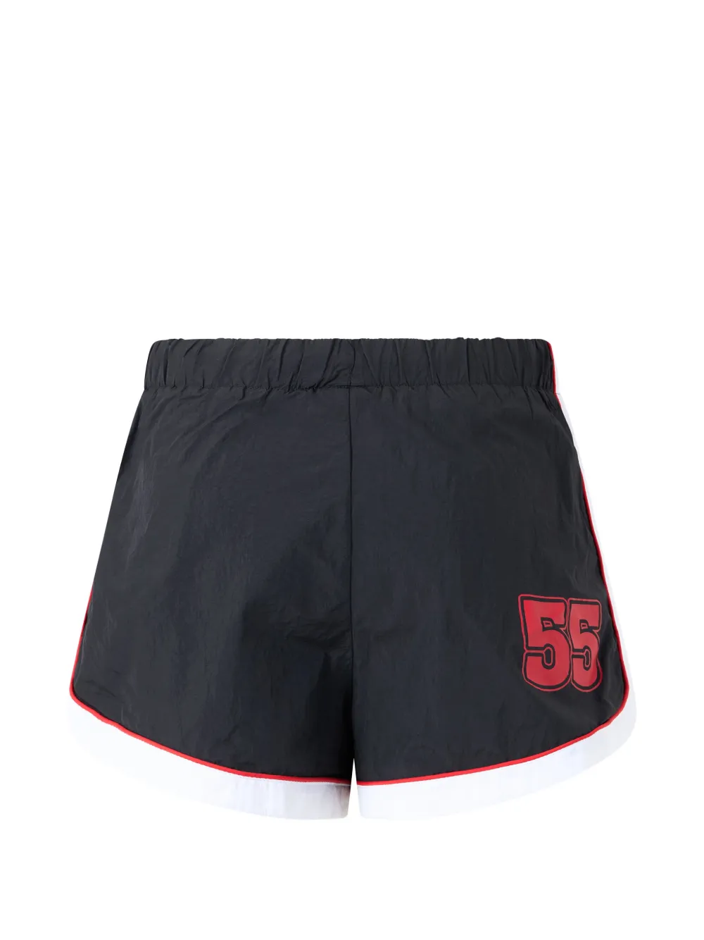 Diesel elasticated-waistband logo-patch shorts Zwart