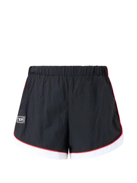 Diesel elasticated-waistband logo-patch shorts