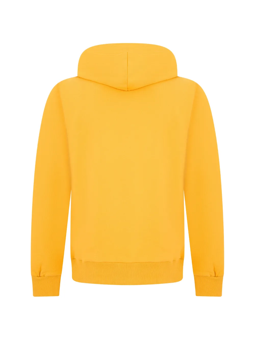 Diesel logo-patch drawstring hoodie Geel