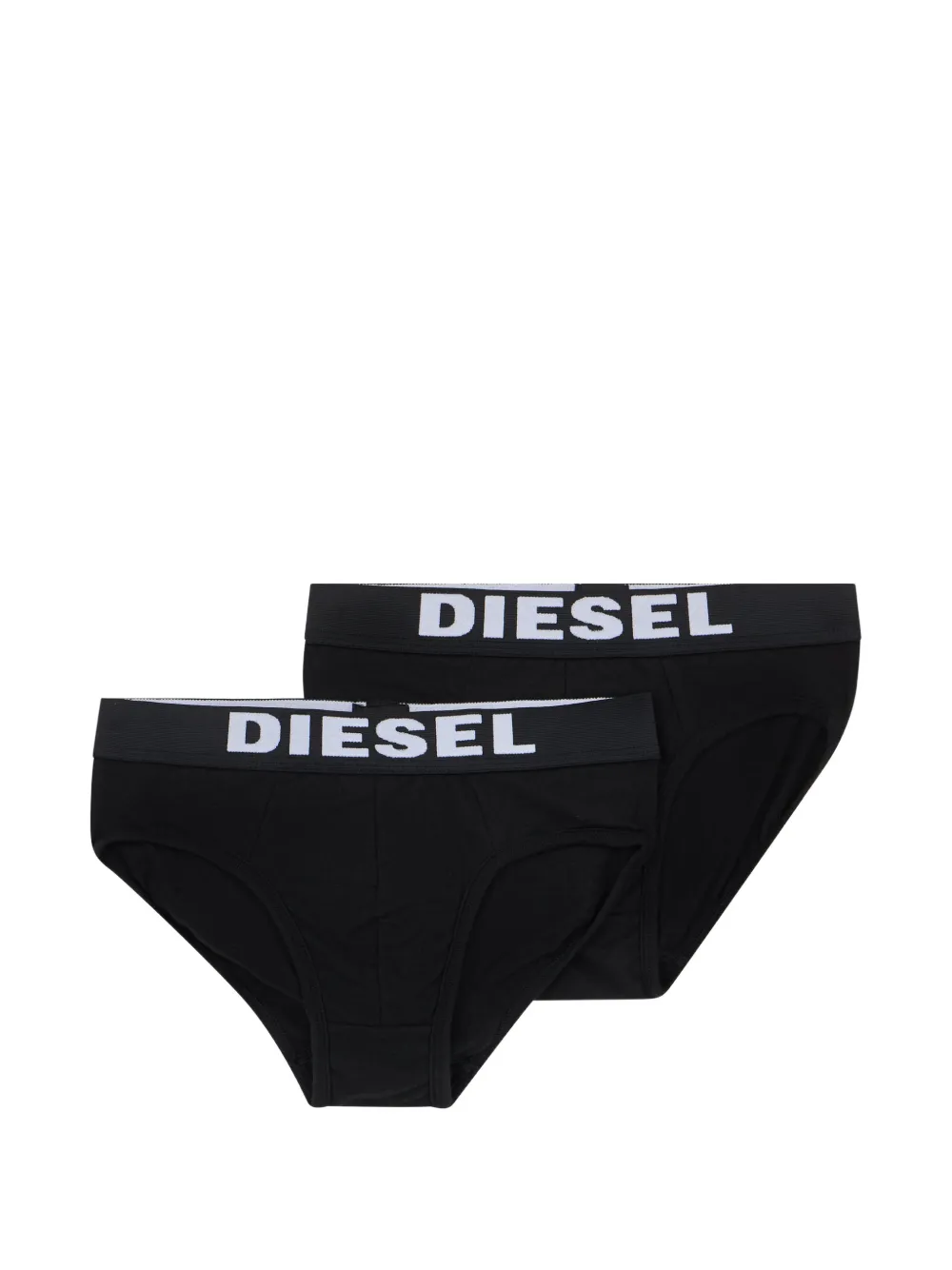 Diesel logo-print set briefs - Nero