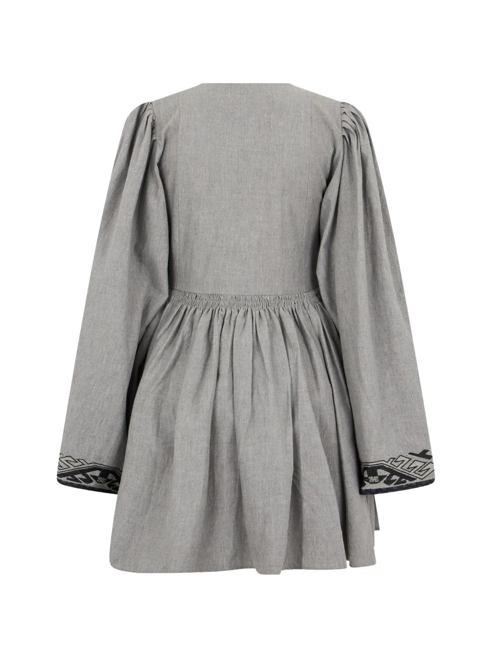 Diesel embroidered long-sleeve dress Grijs