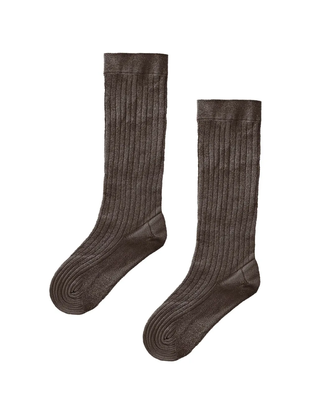 Wolford shimmer ribbed knee-high socks Bruin