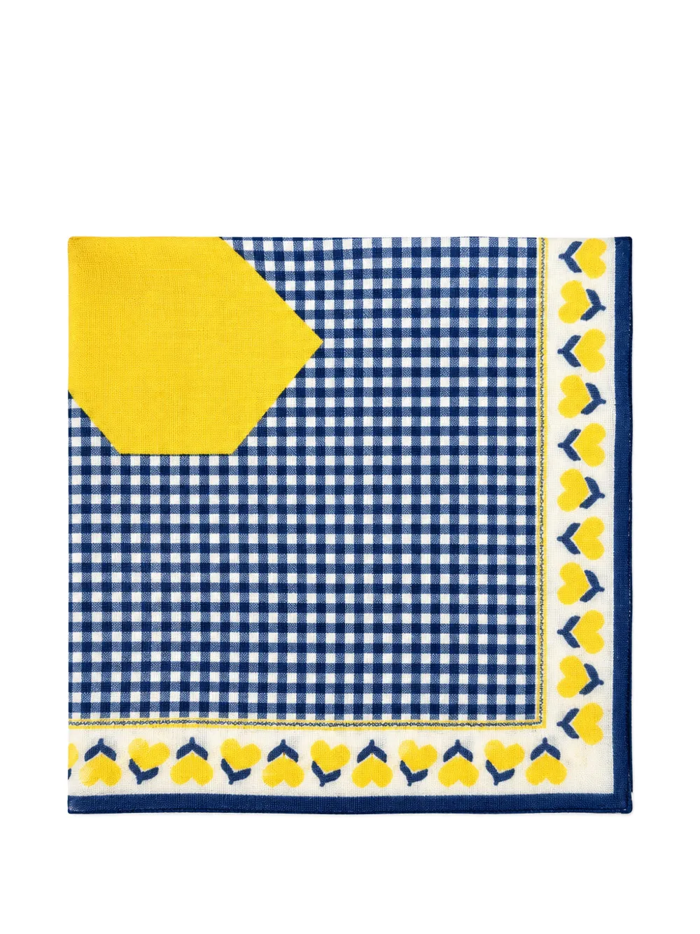 Bonton Foulvichy heart-print wool scarf Blauw
