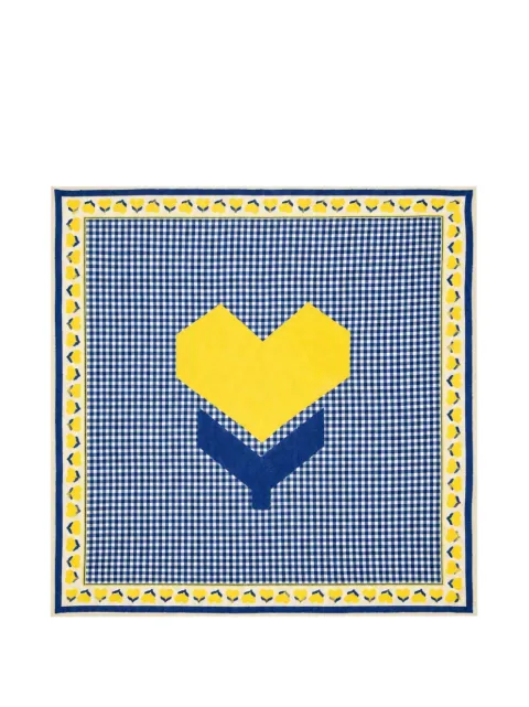 Bonton Foulvichy heart-print wool scarf