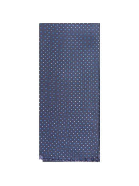 PERSONALITY x Suit geometric-print silk scarf