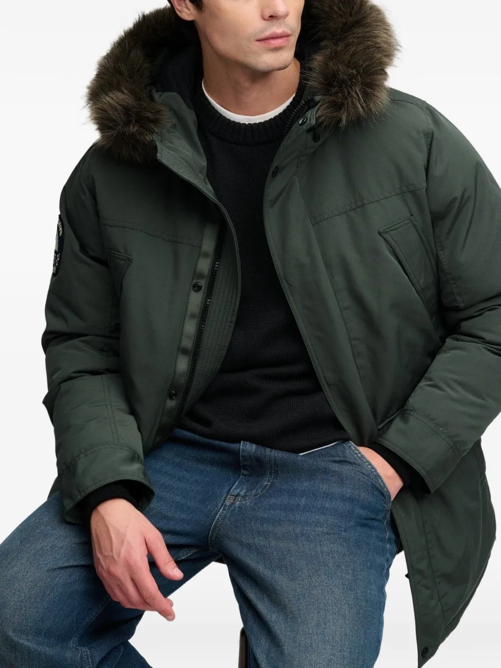 Superdry Everest parka Groen