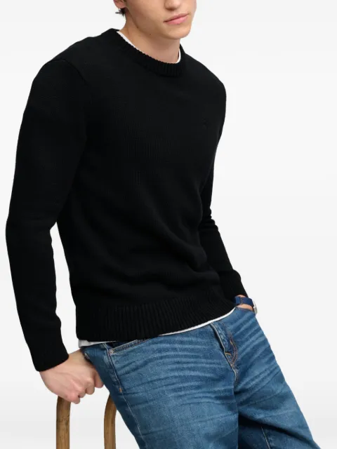 Superdry Preppy logo-embroidered ribbed-knit sweater