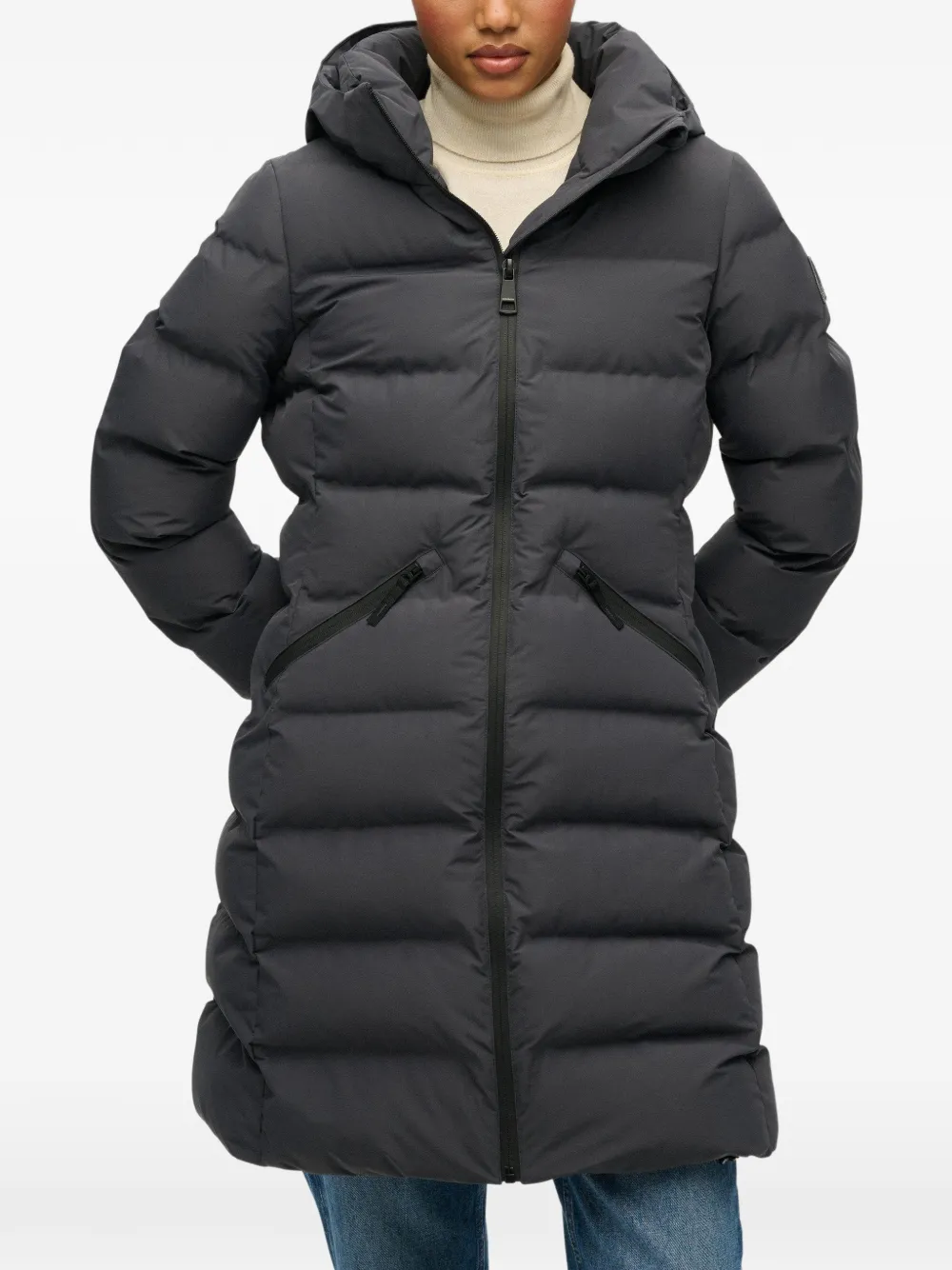 Superdry City padded hooded jacket - Grey
