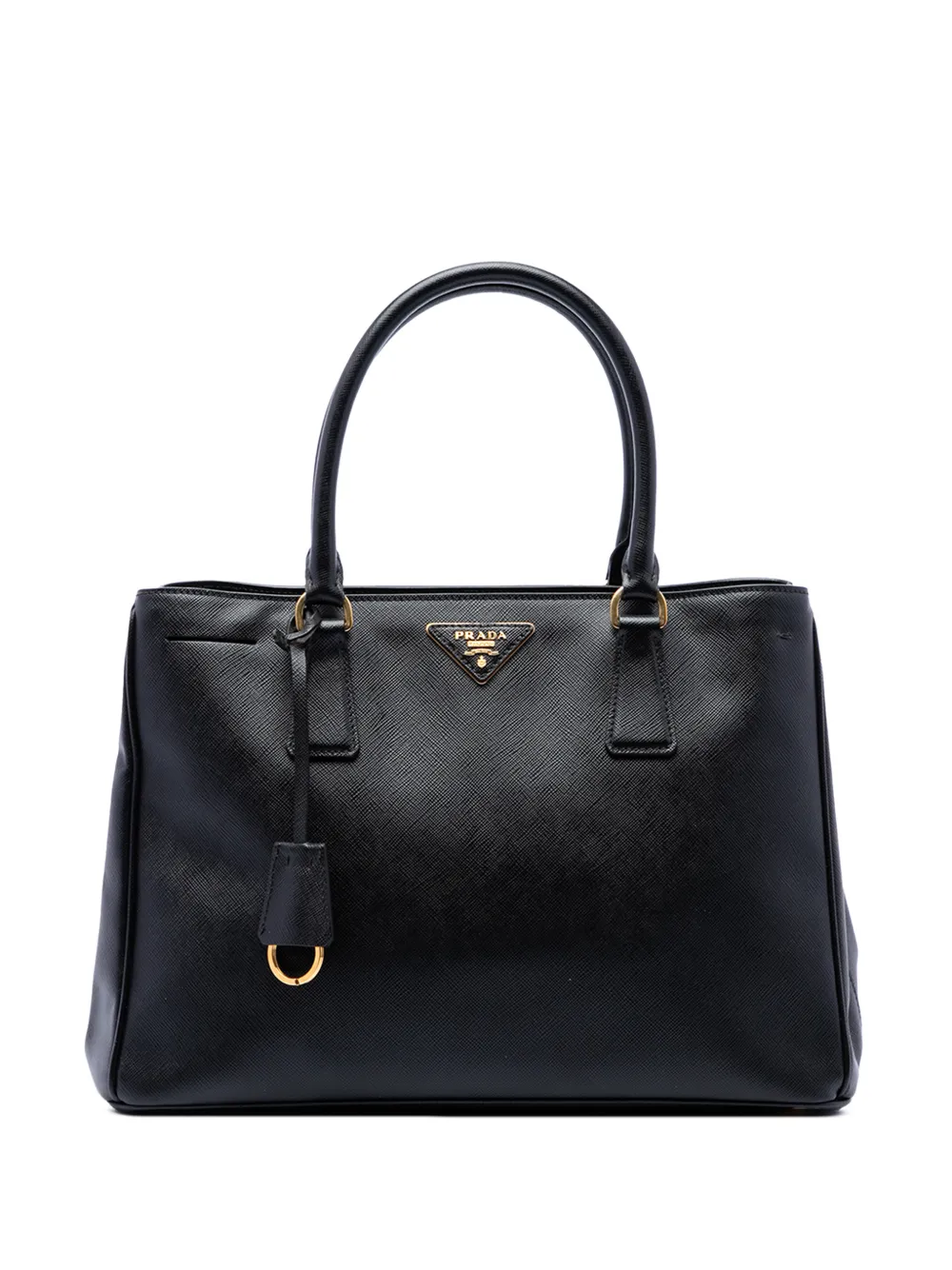Prada Pre-Owned 2010-2026 Medium Saffiano Lux Gardeners tote bag - Black