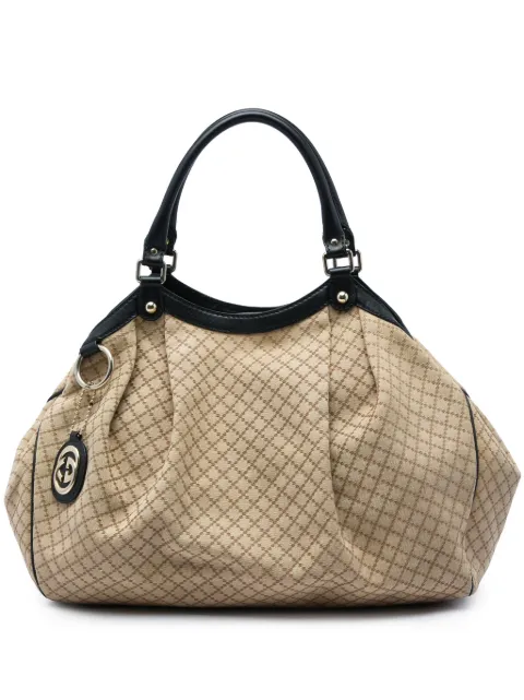 Gucci Pre-Owned 2016-2026 Large Diamante Canvas Sukey tote bag
