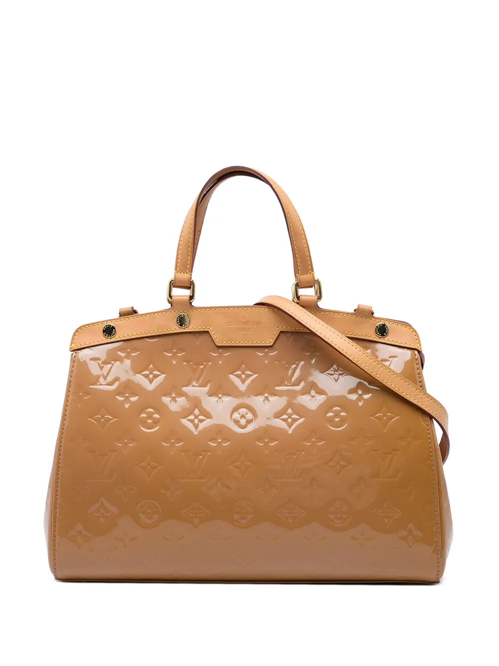 Louis Vuitton Pre-Owned 2013 Monogram Vernis Brea MM satchel - Marrone