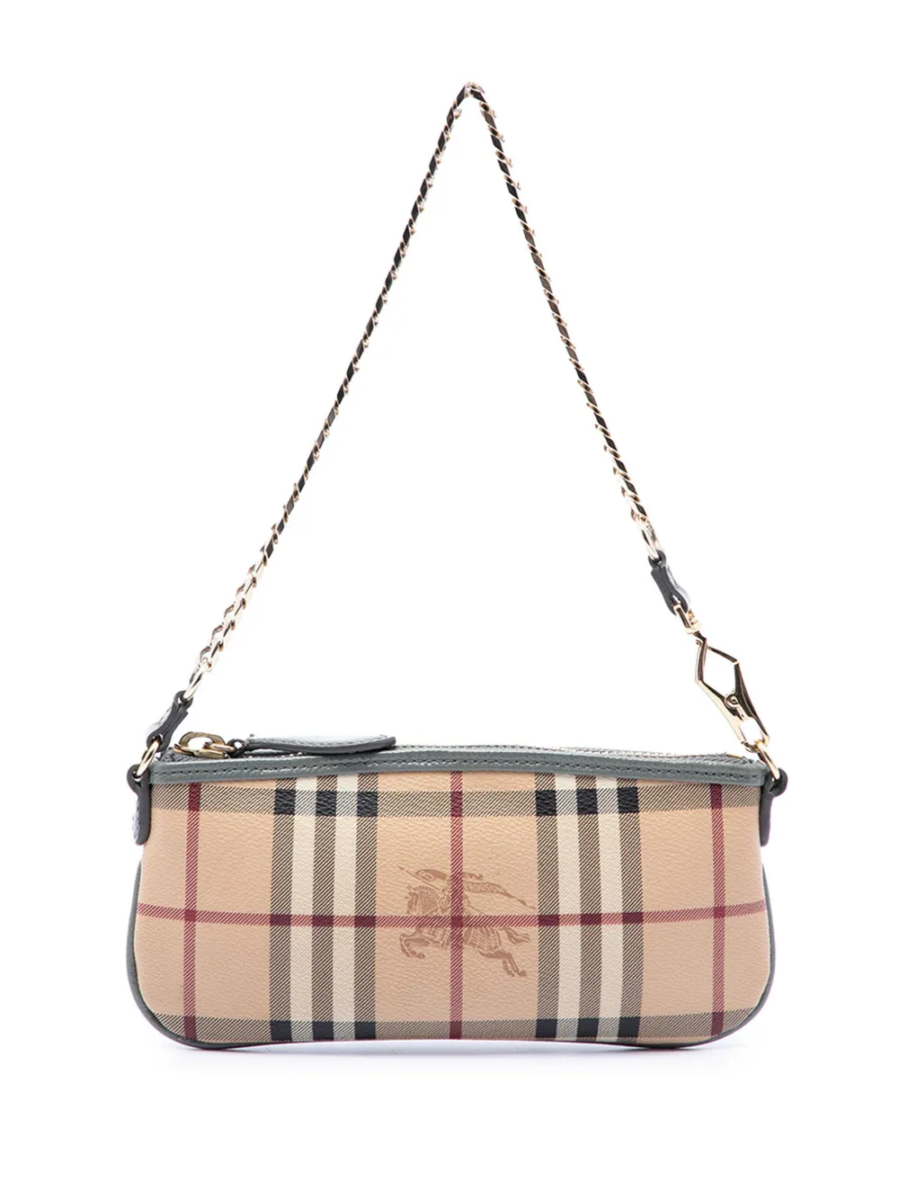 Burberry Pre-Owned 2000-2017 Haymarket Check Coated Canvas Clara Pochette shoulder bag - Toni neutri