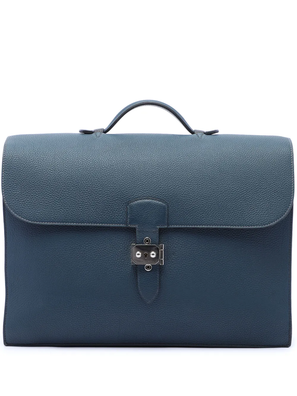 Hermès Pre-Owned 2015 Togo Casaque Sac a Depeches 38 business bag - Blu