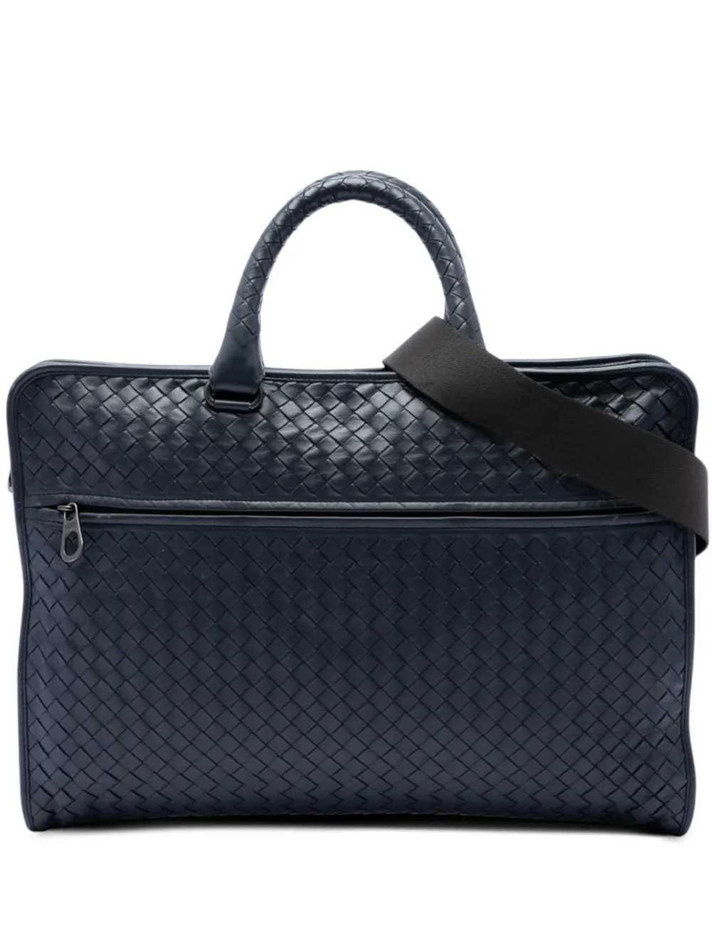 Bottega Veneta Pre-Owned 2012-2026 Nappa Intrecciato business bag - Blu
