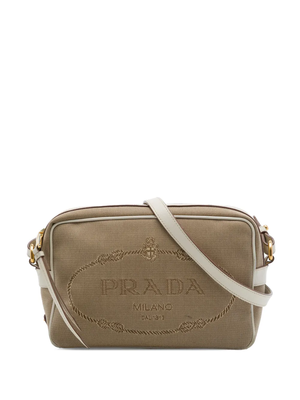 Prada Pre-Owned 2013-2026 Canvas Canapa Logo Camera Bag crossbody bag - Neutrals