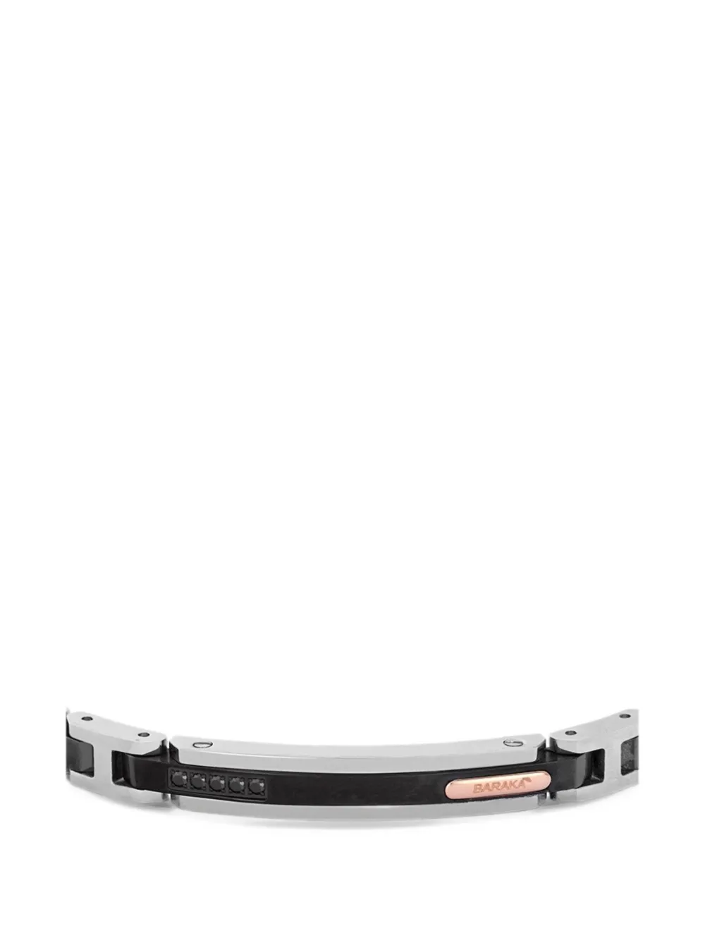 Barakà logo-engraved bracelet - Argento