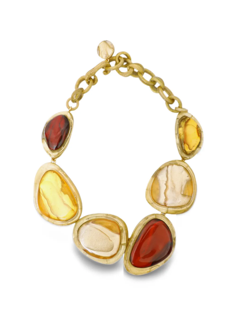 Dominique Denaive Vintage Amy resin necklace - Oro