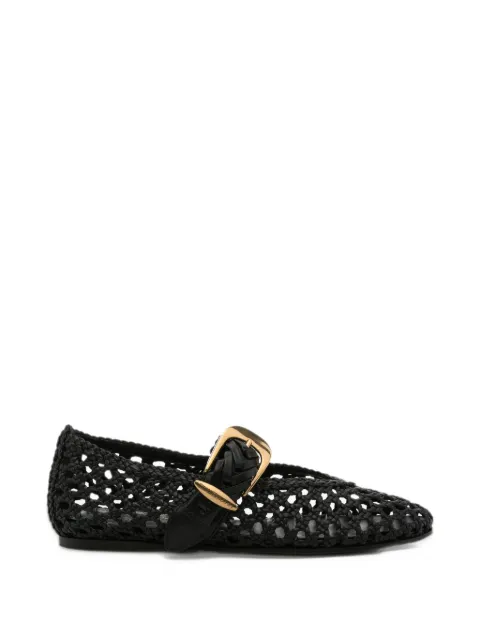 ZIMMERMANN woven buckle-fastening ballet flats